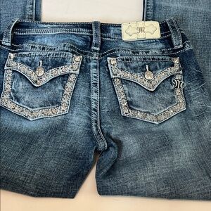 Miss Me Blue jeans with Embellished Pockets size 28/32